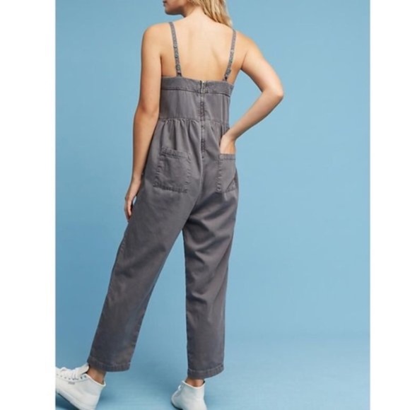 9-H15 STCL x Anthropologie Grey Jumpsuit - Size M - Picture 2 of 9